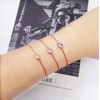 ZUOPIPI Red String Lucky Bracelet with Rhinestone Half Rope Crystal