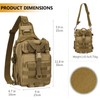 Protector Plus Tactical Sling Bag Military MOLLE Crossbody Pack Chest