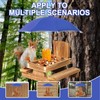 Gnodary Squirrel Feeder with Umbrella, Squirrel Feeders for Outside, Squirrel