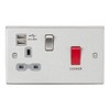 Knightsbridge CS8333UBCG DP Switch & Switched Socket with 2.4 A