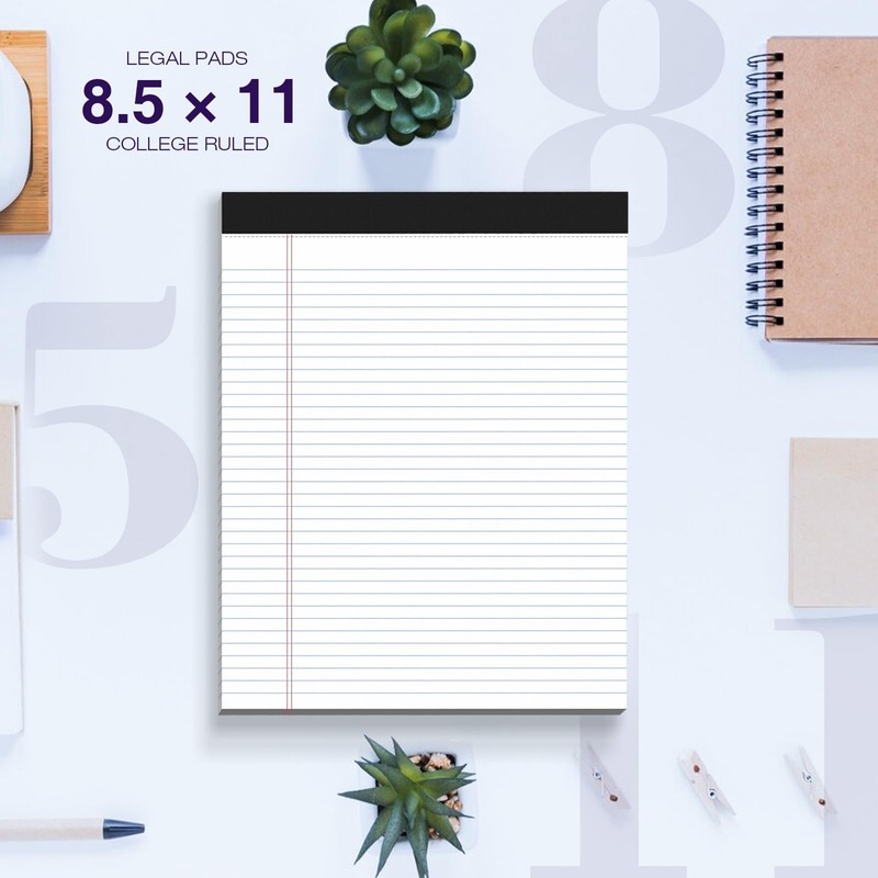 2 Pack Legal Pads 8.5 x 11 College Ruled Note