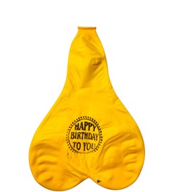 Generic Party Perfect Balloons: Ideal for Birthdays, Weddings, and Events (Heart shape) (Pack of 1) (Yellow)