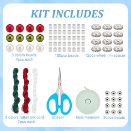 BEUNITONE 12 Set DIY Macrame Christmas Angel Ornaments Kit for Adult Beginners Christmas Wall Hanging Craft Kits Handmade Angel Wall Decor with Instruction for Wedding Party