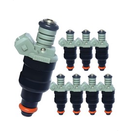 Amblee 8-Count Fuel Injector Compatible with 1996-1999 Dodge B1500/B2500/B3500/Dakota/Ram 1500 2500 3500, Jeep Grand Cherokee - 5.2L/5.9L Replacement for FJ682 RL030778AB