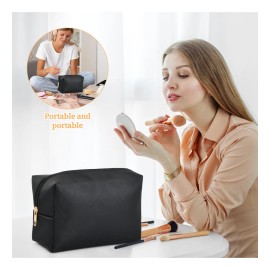 Bolsas De Cosméticos De Viaje Portátil Con Cremallera Negro