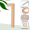 sourcing map 5 Inch Modern House Number, Acrylic Floating House