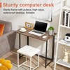 VECELO Folding Desk 31.5 Inch Writing Desk Home Office Sturdy