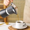 Mnsun 150ML Kaffeemaschine, Espressokocher Induktion geeignet | Aluminium Mokkakanne, Espressokanne,