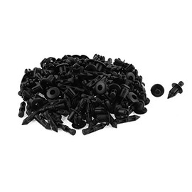 uxcell 6mm x 11mm x 10mm Car Fender Bumper Push Clip Rivet Fasteners 100pcs