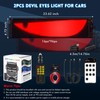 2pcs Devil Eyes Lights for Cars, 23.62"x4.72" Programmable LED Eyes