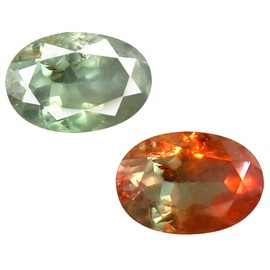 0.42 ct OVAL SHAPE (5 x 4 mm) UN-HEATED COLOR CHANGE ALEXANDRITE NATURAL LOOSE GEMSTONE