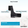 gotonovo Clawfoot Tub Adapter 3-3/8 Inch Adjustable Swing Arms for