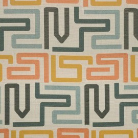 Sunbrella® Outdoor/Indoor Upholstery Fabric 54" Labyrinth Fiesta 145994-0002