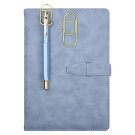 Wisdompro Pen Clip for Notebook Gold, 12 Pack Stainless Steel Pen Holder Clip for Notebook, Books, Journal, Diary, Paper - Fits Almost Any Pen Size