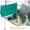 DOITOOL Table Flag Stand Stainless Steel Base Small Desk Flag