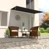 LJLB Provides Shade with Retractable Awning, Adjustable Height and Angle,