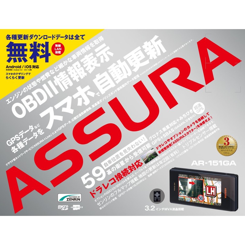 Thruster (CELLSTAR) ASSURA wireless LAN equipped with GPS integrated radar