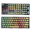 Keycaps PBT Translucent Sublimation Rainbow Gradient Mechanical 108 Keycaps for