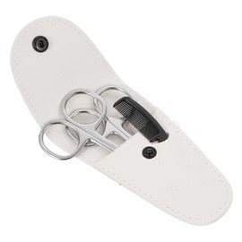 12 Pcs Facial Hair Trimming Set Nose Hair Trimmer Beard Scissors Scissors Stainless Steel Perfect for Barber Shops Home Diy and Salons