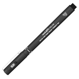 UNI-BALL PIN DRAWING PEN FINELINER ULTRA FINE LINE MARKER 0.2mm BLACK Ink - [Pack of 3]