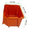 Macoll Gavetas Apilables Grandes Plástico (25x22x14 Cm) (42pzas)