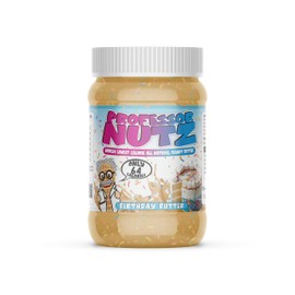 Professor Nutz Organic Peanut Butter- Low Calorie, Nut Butter, Natural Peanut Butter, Natural Fiber, Healthy Peanuts, Great source of Protein, 30 Essential Vitamins (12.41 Ounce (Pack of 1), Birthday Butter)