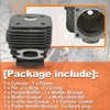Mtanlo 58mm Cylinder Piston Kit For Husqvarna 395 395XP chainsaw
