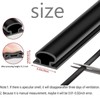 Black Rubber Weather Stripping Door Seal Strip, Self-Adhesive Door Weather