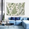 Botanical Polyester Fabric Tapestry Floral With Green White Spring Wall