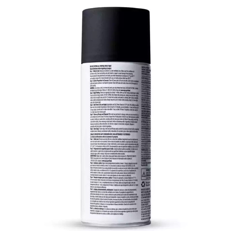 HDX 10 Oz. All Purpose Flat Black Spray Paint