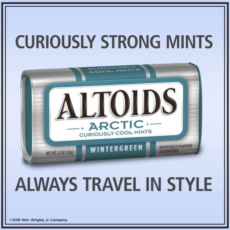 Altoids Arctic Mints, Wintergreen, 1.2 oz - 8 pack