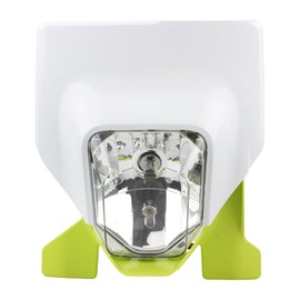 PowerMotor Dirt Bike Headlight, Motorcycle Round LED Headlamp For Husqvarna FC TC TE FE FX TX 125 250-450 501 FE250 FC250 TE300(Yellow)