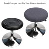 HuaLiSiJi Set of 2 Stool Covers Round Stool Cover Stretch