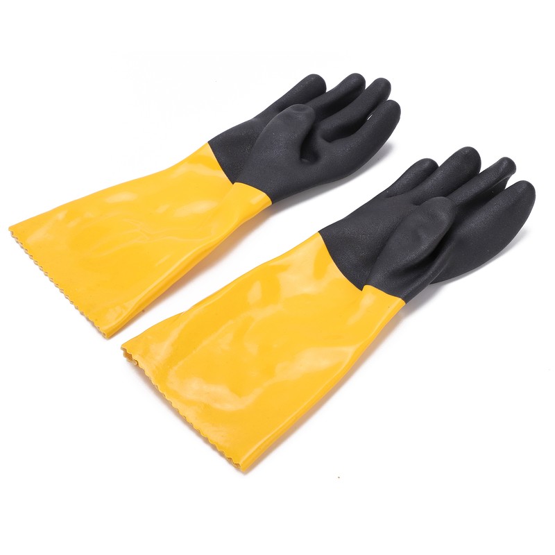 PVC Coated Protective Gloves Lengthening Seamless Wear Resistance Gloves for