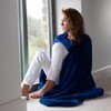 Snug Rug Special Edition Luxury Sherpa Fleece Throw Blanket (Navy