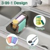 Kitchen Sponge Holder Stainless Steel Hanging Sink Caddy 3 in