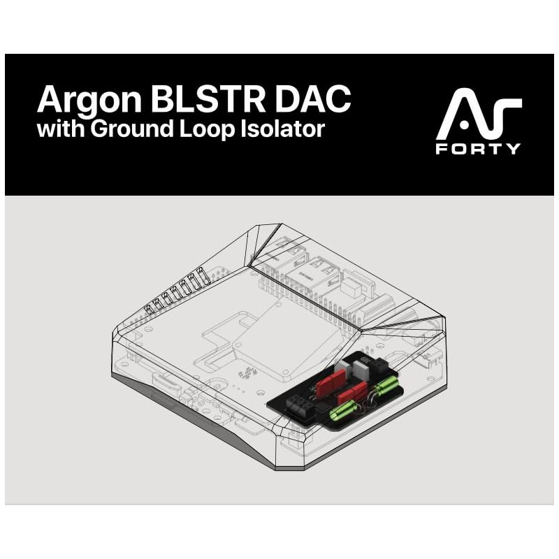 Argon BLSTR DAC with Ground Loop Isolator | Raspberry Pi