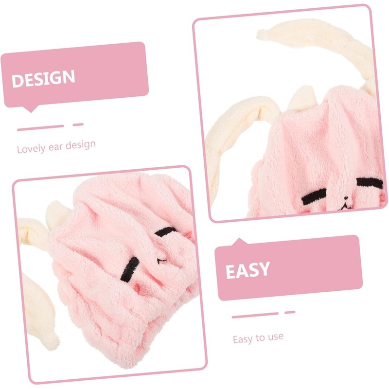 PACKOVE Toalla de Microfibra para Secado Rápido de Cabello Gorro