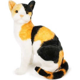 Tiger Tale Toys Cat Plush Toy Realistic 13.8 inches (35 cm) Pet Cat Cat Cat Cute Girl Boy (Tri Cats )