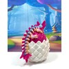 Articulated Baby Dragon with Egg, 6" 3D Printed Multi Color