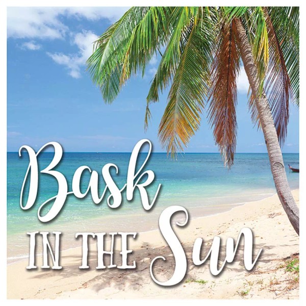 Carson Palm Tree Beach "Bask in the Sun" Single Absorbent