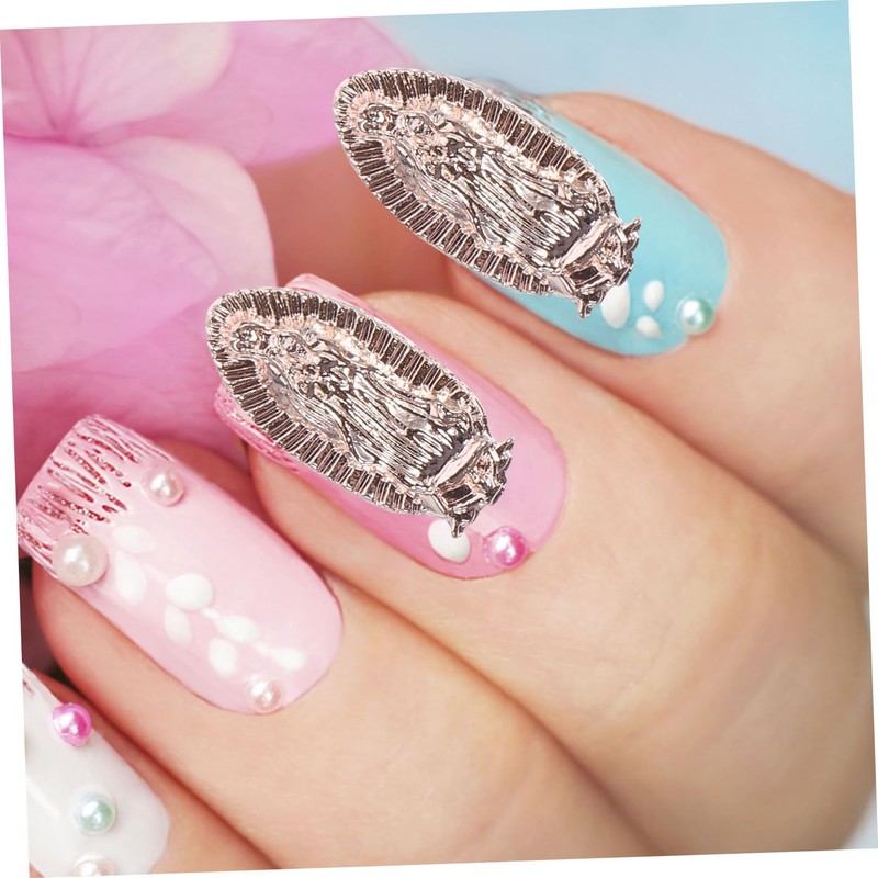 Beavorty 20pcs Virgin Nail Charms Decorative Alloy Nail Art Supplies