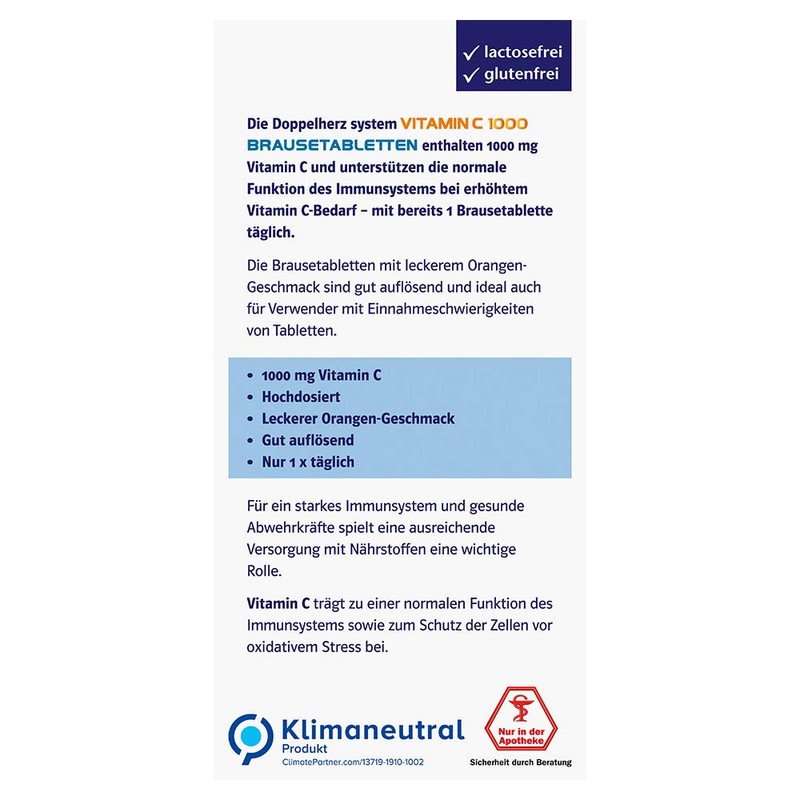 Doppelherz System Vitamin C 1000 - Vitamin C contributes to