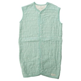 angerolux All Year, Uncomfortable Sleeping, Cold Prevention, Breathable, Autumn/Winter, Gauze, 2-way, 6-Layer Gauze Sleeper [Made in Japan] 110-120MB, Mint Blue, 43.3-47.2 inches (110-120 cm)