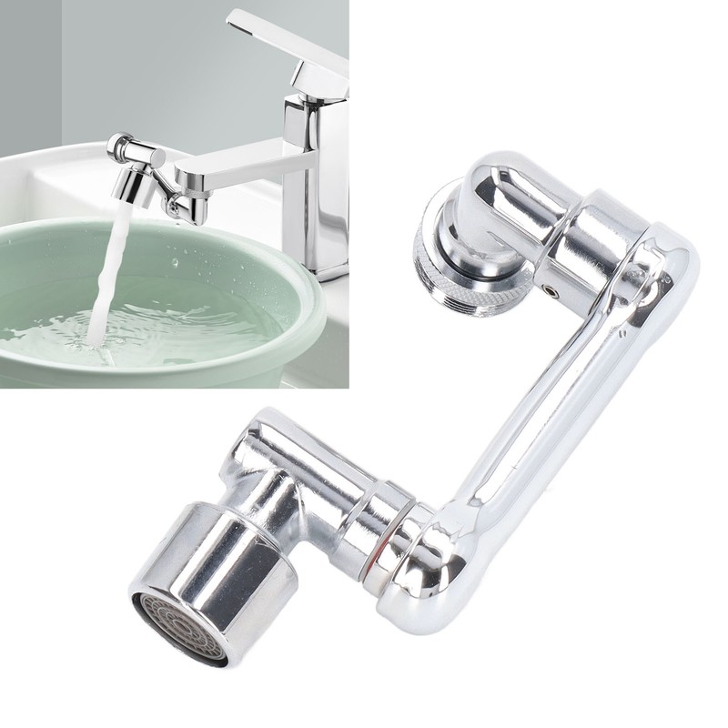 Universal Faucet Extension Aerator 1080 Degree Rotating Robotic Arm Faucet