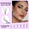 Bodermincer Lash Extension 240pcs D Curl 10D Individual Cluster Lashes
