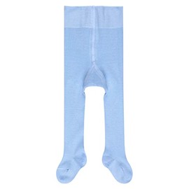 FALKE Unisex Baby Tights Family B Ti Sustainable Cotton Plain 1 Piece, Blue Crystal Blue 6290, 80-92, Blue Crystal Blue 6290