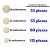 Abalorio Perla Granulada Acrílica, 50 Gramos, para Bisutería, Manualidades y