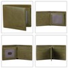 VISOUL Mens Bifold Leather RFID Blocking Wallet with 2 ID