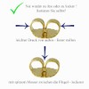 XXL Verschluss f√ºr Ohrstecker Gold Silber 925, 10mm Ohrmutter f√ºr